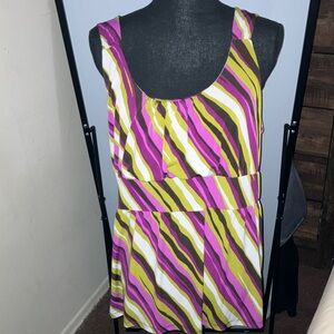 Merona Multicolor Striped Tank Top
